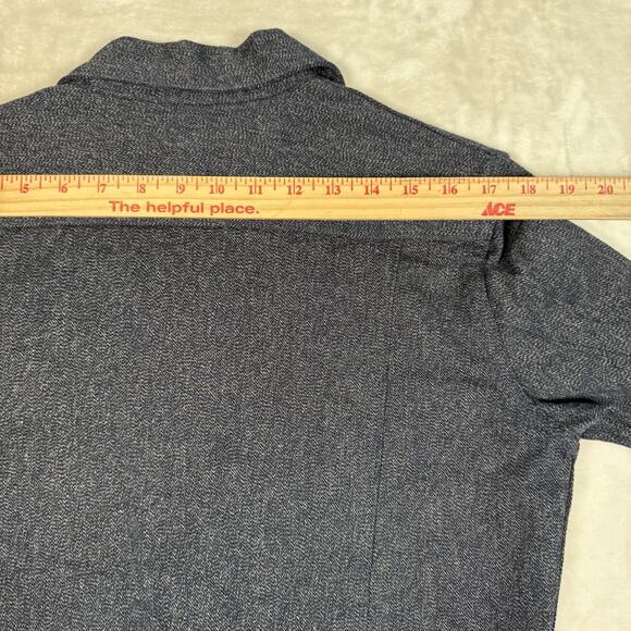 3Sixteen Ranch Jacket Mens Size Small Denim Selvedge Salt Pepper Barn - Picture 9 of 13